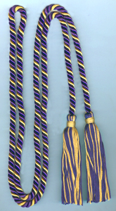 Single Honor Cord in 2 Colors - LIGHT GOLD and PURPLE